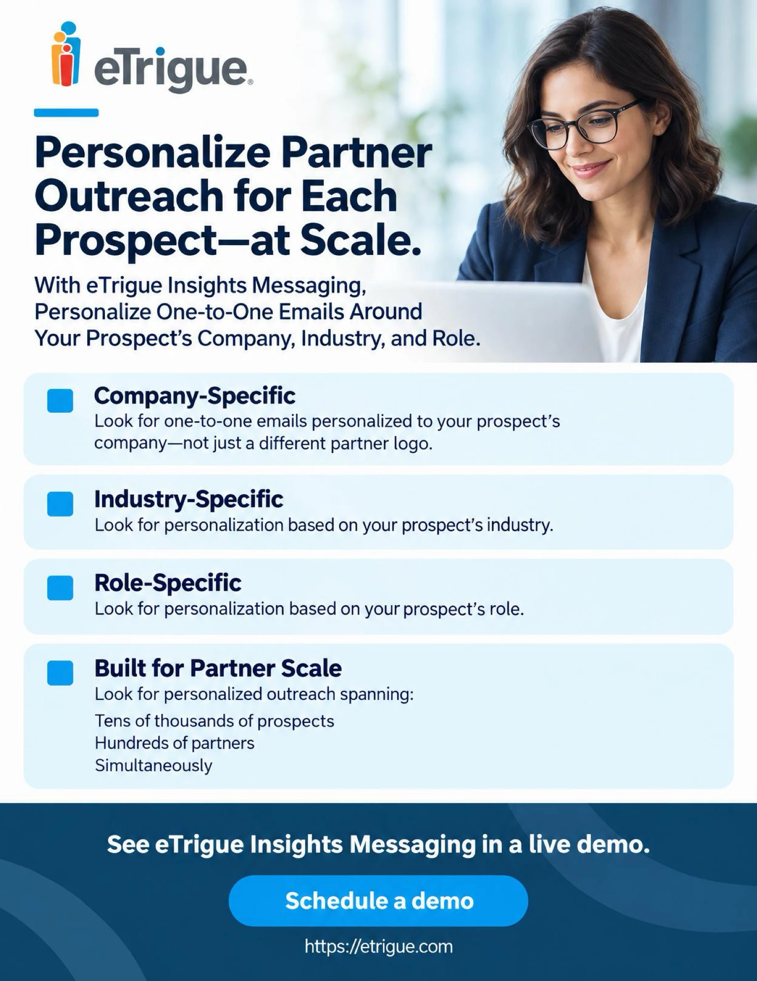 eTrigue Insights Messaging: Company, Industry, and Role